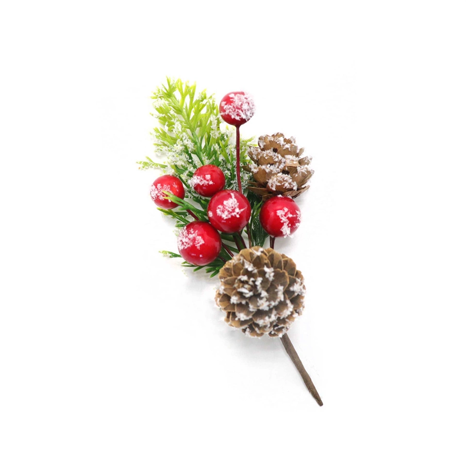 Hot Foam Cranberry Artificial Flower Christmas Tree Decoration Cuttings Picks